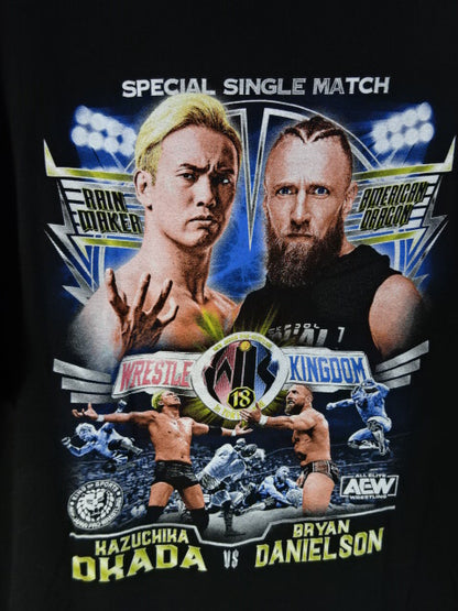 WRESTLE KINGDOM 18 Kazuchika Okada  vs Brian Danielson Commemorative T-Shirt