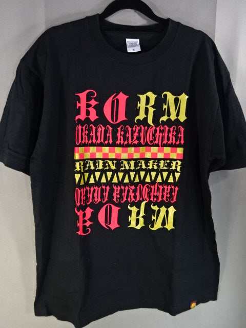 Kazuchika Okada × Guts Dynamite Cabaretes Collaboration T-Shirt (4) (Black)