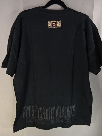 Kazuchika Okada × Guts Dynamite Cabaretes Collaboration T-Shirt (4) (Black)