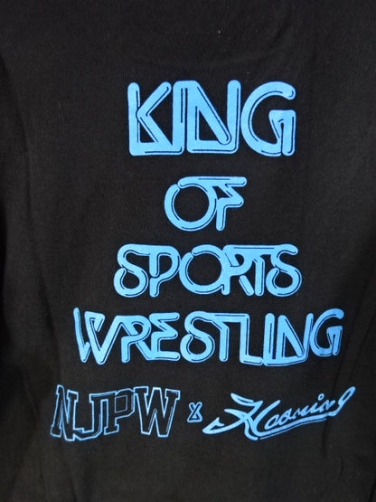 New Japan Pro Wrestling ×HAOMING Lion Mark T-shirt (1) (black)