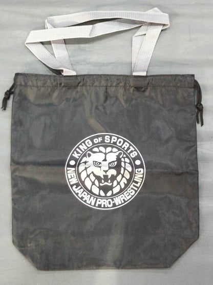 Lion Mark  Drawstring Nylon Tote Bag
