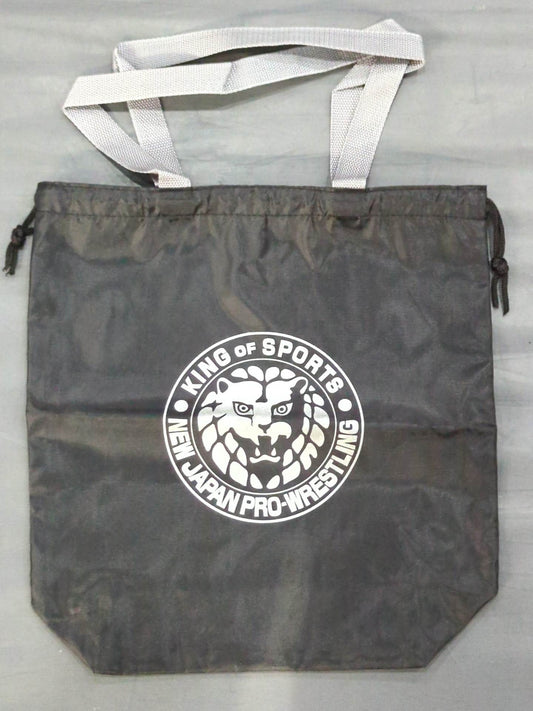 Lion Mark  Drawstring Nylon Tote Bag