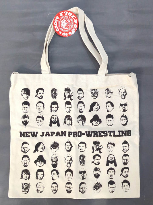 ★ASOKO de New Japan Pro Wrestling ★ Buggy Face Pattern Tote Bag