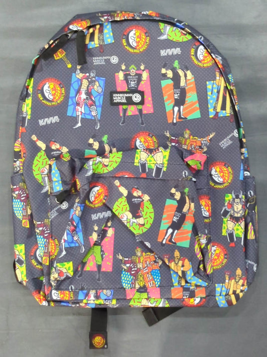 Kinnikuman  collaboration all-over pattern day bag