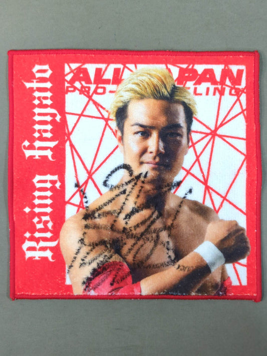 【hand signed autograph】 All Japan Pro Wrestling "Rising HAYATO" hand towel