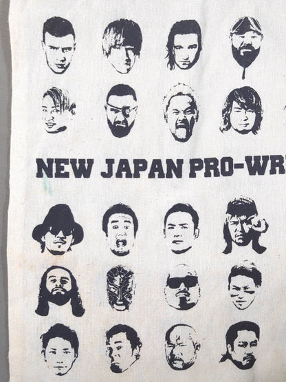★ASOKO de New Japan Pro Wrestling Buggy ★ Face Pattern Mini Tote Bag
