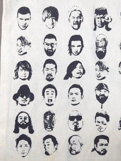 ★ASOKO de New Japan Pro Wrestling Buggy ★ Face Pattern Mini Tote Bag