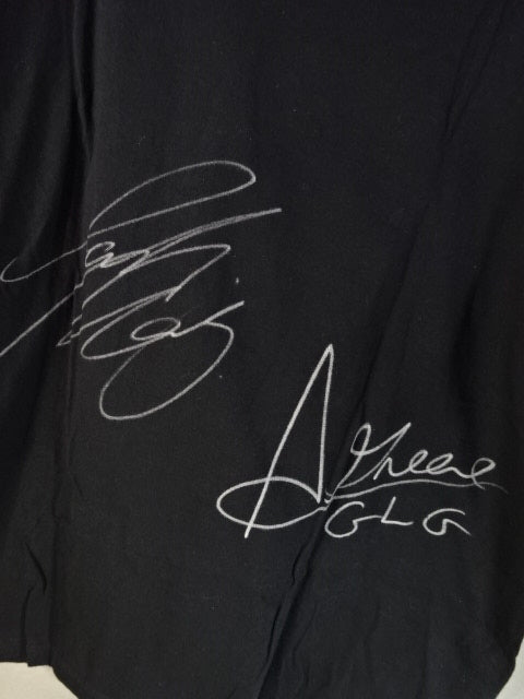 [Jack Morris & Anthony Green hand signed autograph ] Good Looking Guys T-shirt (1) (black)