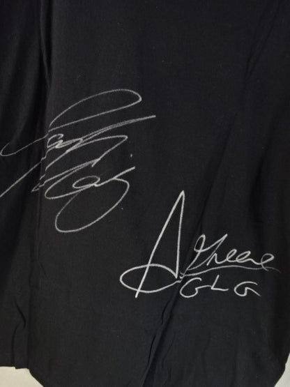 [Jack Morris & Anthony Green hand signed autograph ] Good Looking Guys T-shirt (1) (black)