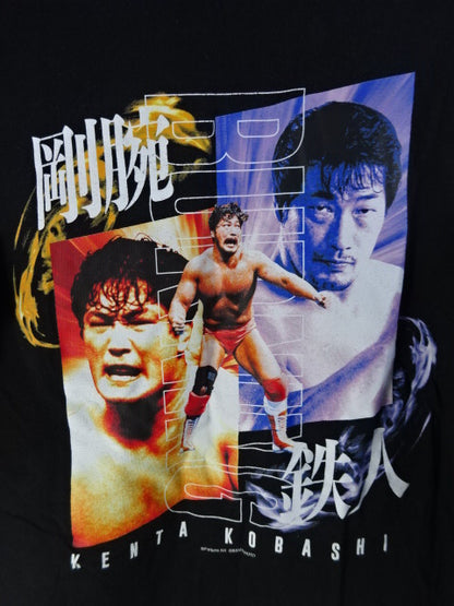 Kenta Kobashi  Picture T-Shirt (2) (Black)