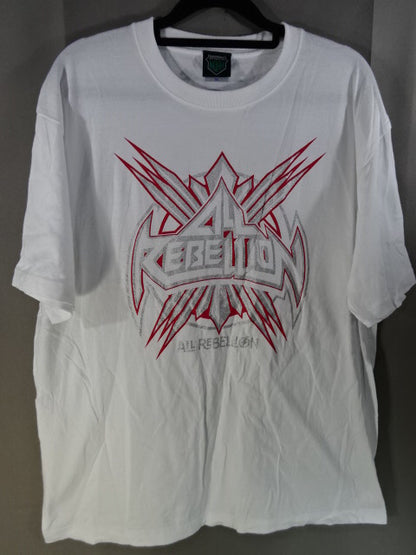 ALL REBELLION Logo T-Shirt (2) (White)