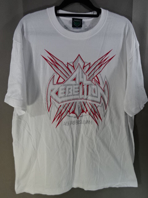 ALL REBELLION Logo T-Shirt (2) (White)