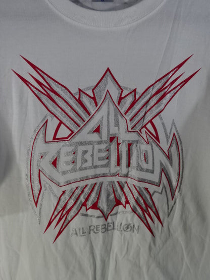ALL REBELLION Logo T-Shirt (2) (White)