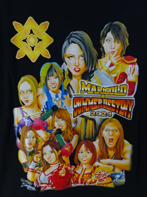 マリーゴールド 両国大会記念 イラストTシャツ　XL マリーゴールド 両国大会記念 イラスト Tシャツ – 闘道館