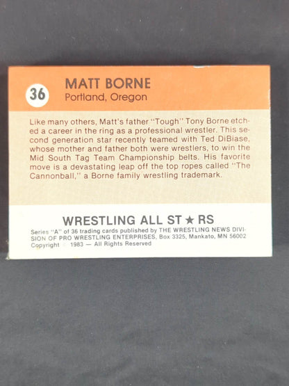 1983 Wrestling All Stars, Series A complete set of 36 cards (unopened)