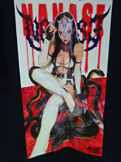 Seven Stars Illustration T-Shirt (2) (Black)