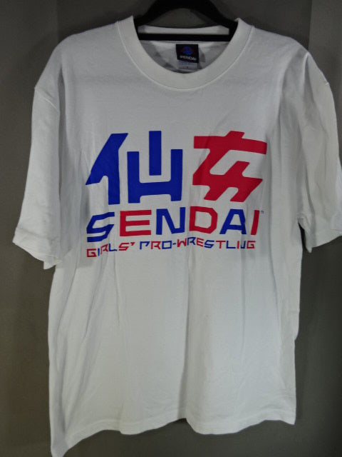 Sendai Girls Pro-wrestling T-Shirt (1) (White)