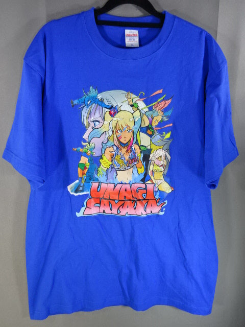 UNAGI SAYAKA  Blue Determination T-Shirt (1) (Blue)