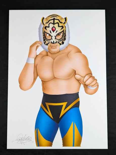 ★ Nagatoshi Sakai 's original painting work ★ "Four-dimensional killing method" The first tiger mask (reverse goat)
