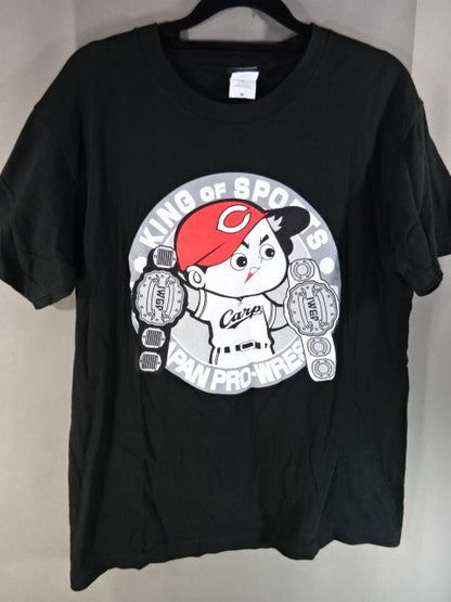 広島東洋カープ×内藤哲也コラボ 2C7072265 Tシャツ②(ブラック)