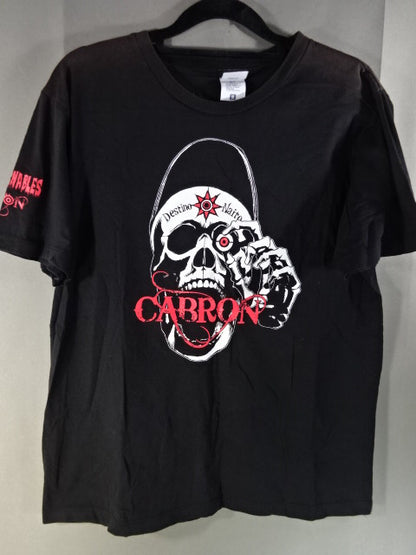 内藤哲也 CABRON スカルイラスト Tシャツ