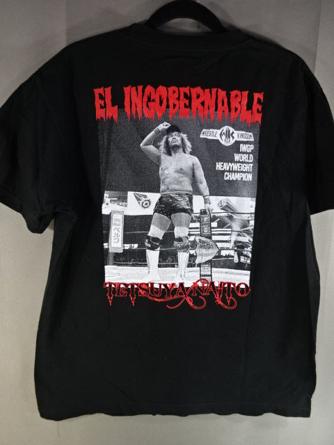 内藤哲也 第8代IWGP世界ヘビー級王座 戴冠記念Tシャツ(ブラック)