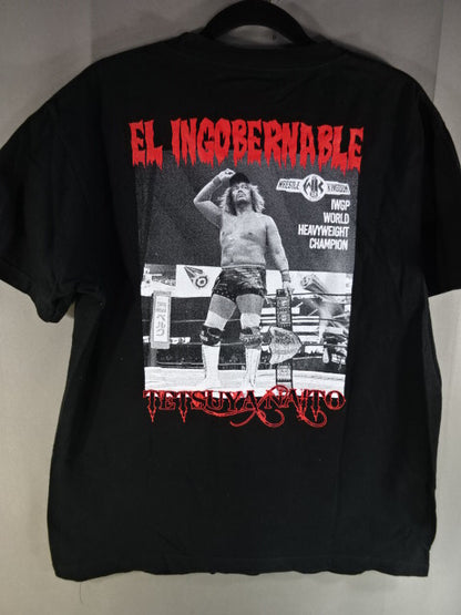 内藤哲也 第8代IWGP世界ヘビー級王座 戴冠記念Tシャツ(ブラック)