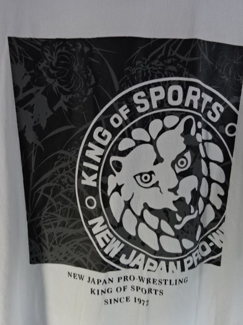 新日本プロレス×しまむら ライオンマーク Tシャツ①(ホワイト)