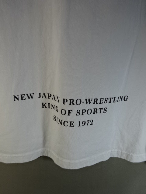 新日本プロレス×しまむら ライオンマーク Tシャツ①(ホワイト)