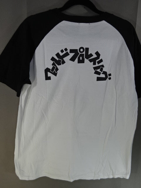 ライオンマーク ラグラン Tシャツ①(ホワイト×ブラック)