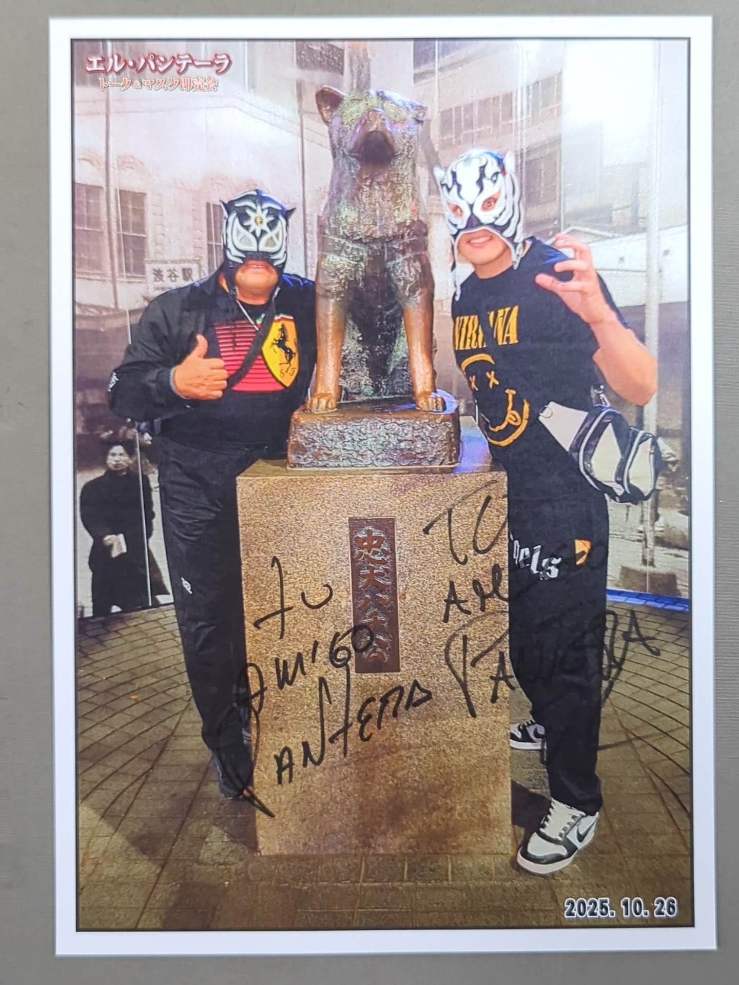 エル・パンテーラ＆エル・パンテーラJr. W直筆サイン入り特製ポート