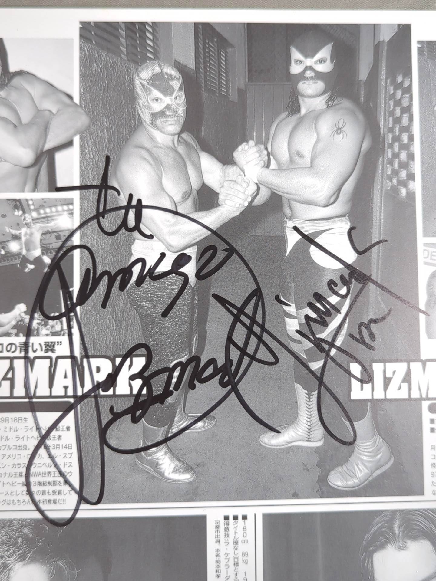 [9 fighters hand signed autograph 】CMLL・JAPAN LUCHA WARS 2000