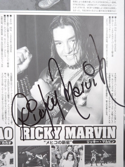 [9 fighters hand signed autograph 】CMLL・JAPAN LUCHA WARS 2000