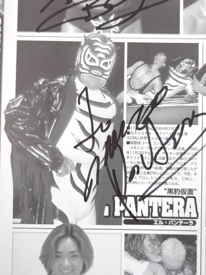 [9 fighters hand signed autograph 】CMLL・JAPAN LUCHA WARS 2000