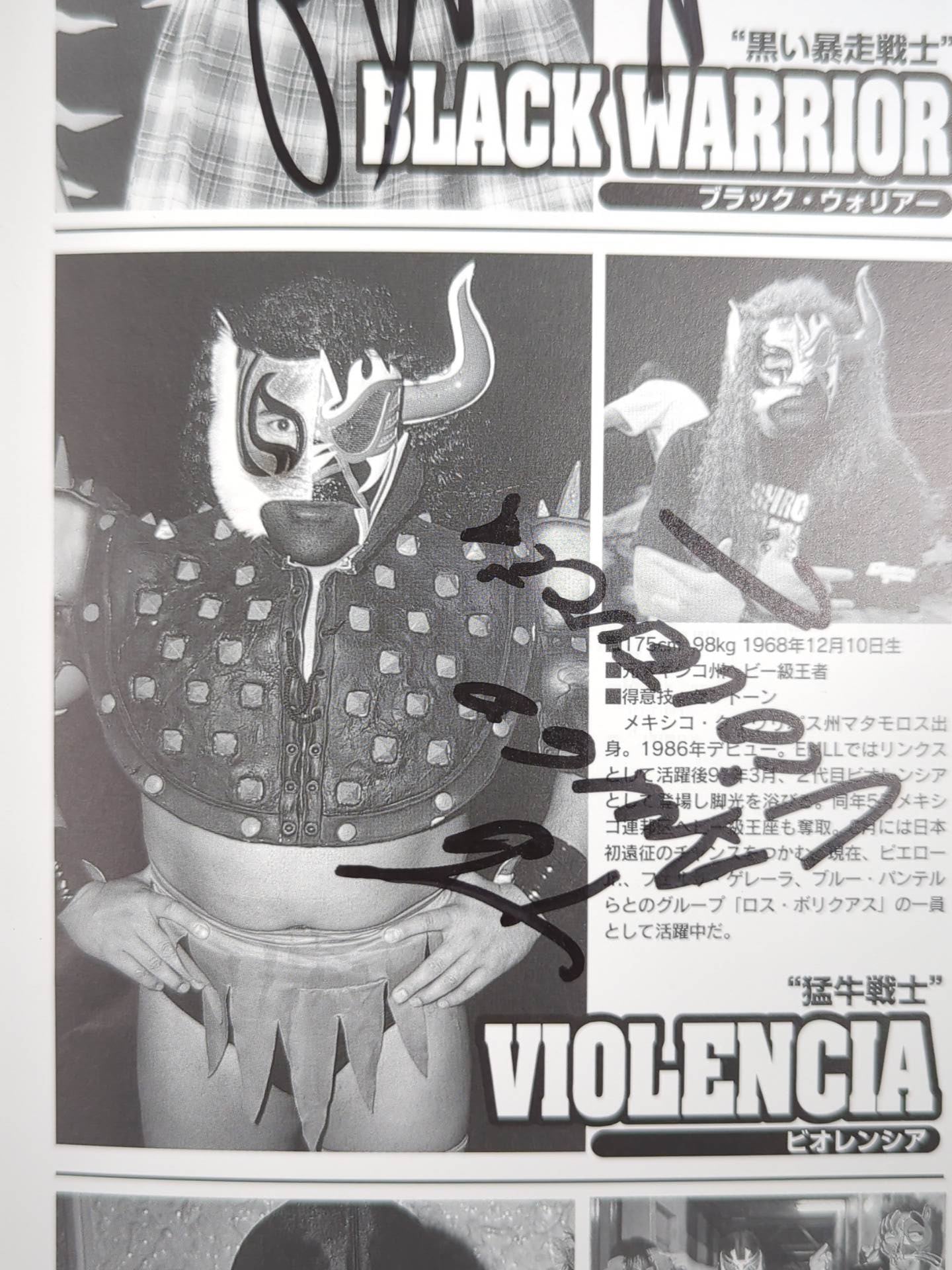 [9 fighters hand signed autograph 】CMLL・JAPAN LUCHA WARS 2000