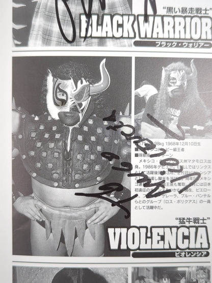 [9 fighters hand signed autograph 】CMLL・JAPAN LUCHA WARS 2000