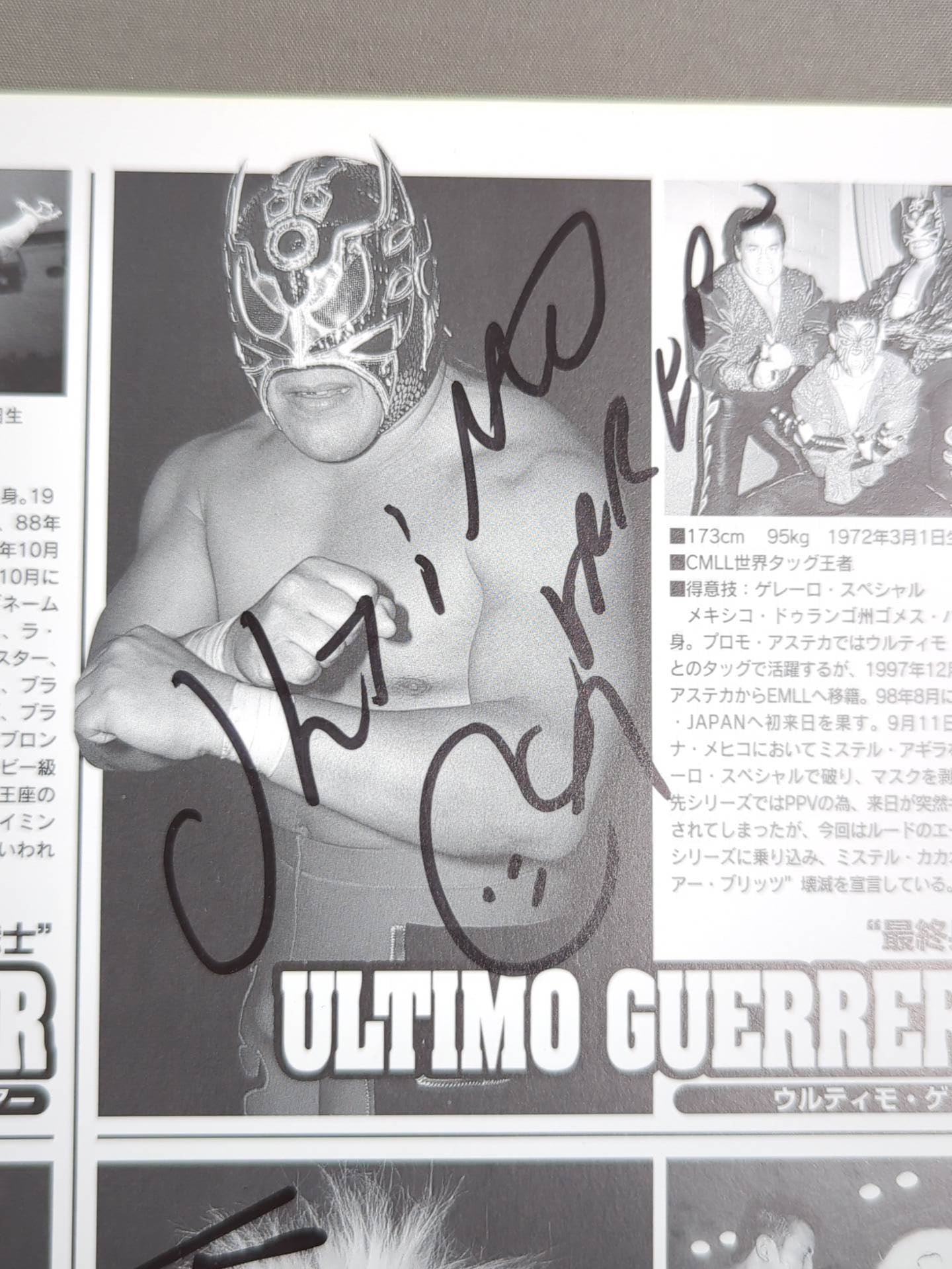 [9 fighters hand signed autograph 】CMLL・JAPAN LUCHA WARS 2000