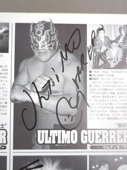 [9 fighters hand signed autograph 】CMLL・JAPAN LUCHA WARS 2000
