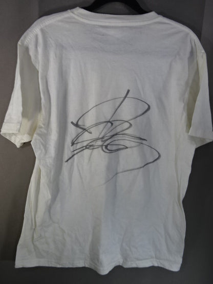 【直筆サイン入り】中邑真輔×ロジャー・ミカサ「スヌーピーもクールにLIVE TO GIVE」Tシャツ