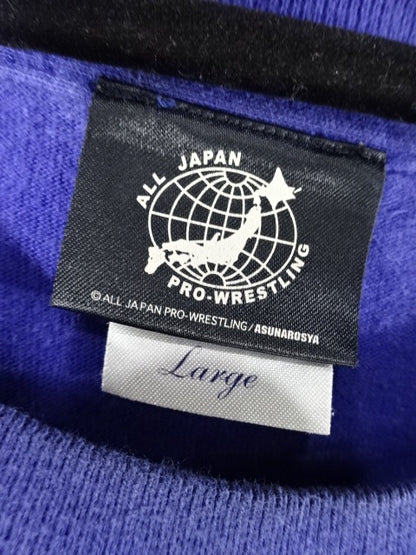 武藤敬司 武藤ベアー Tシャツ⑩(全日本プロレス / ブルー)