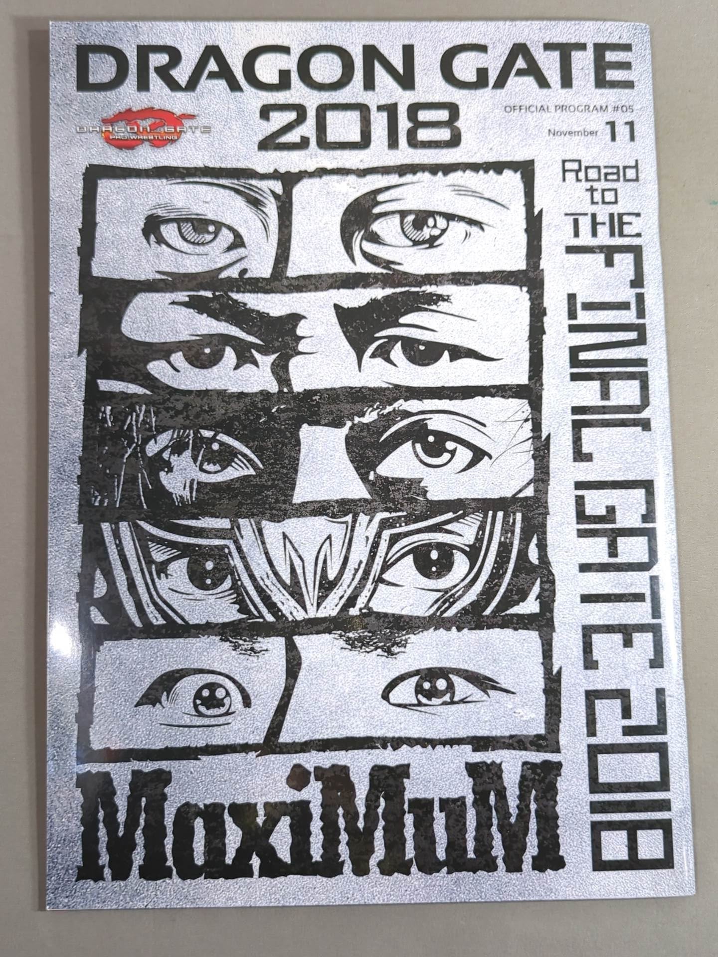 【10選手直筆サイン入り】2018 DRAGON GATE OFFICIAL PAMPHLET Vol.5
