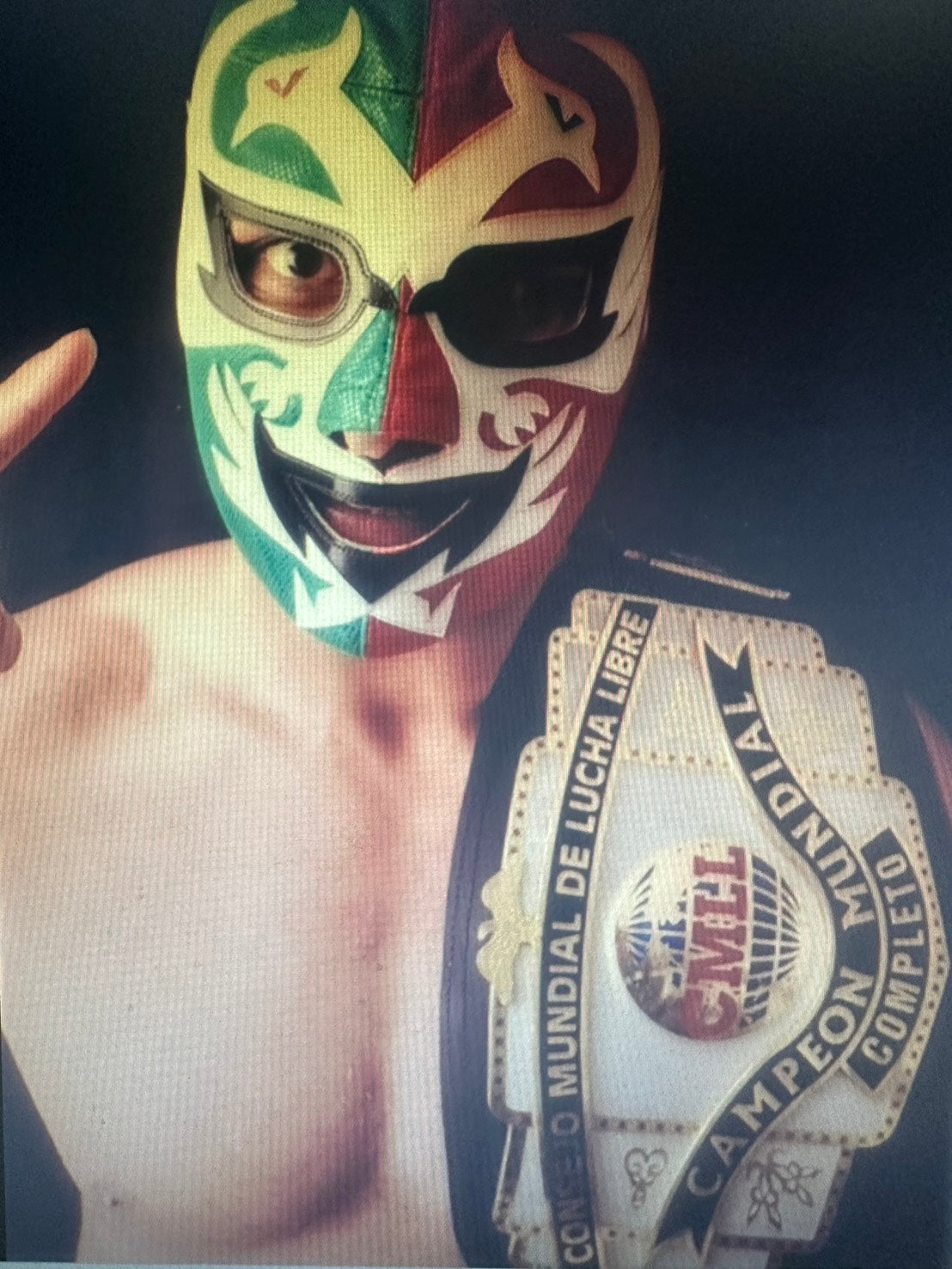 ★ worn by him !! ★ CMLL World Heavyweight Championship Belt