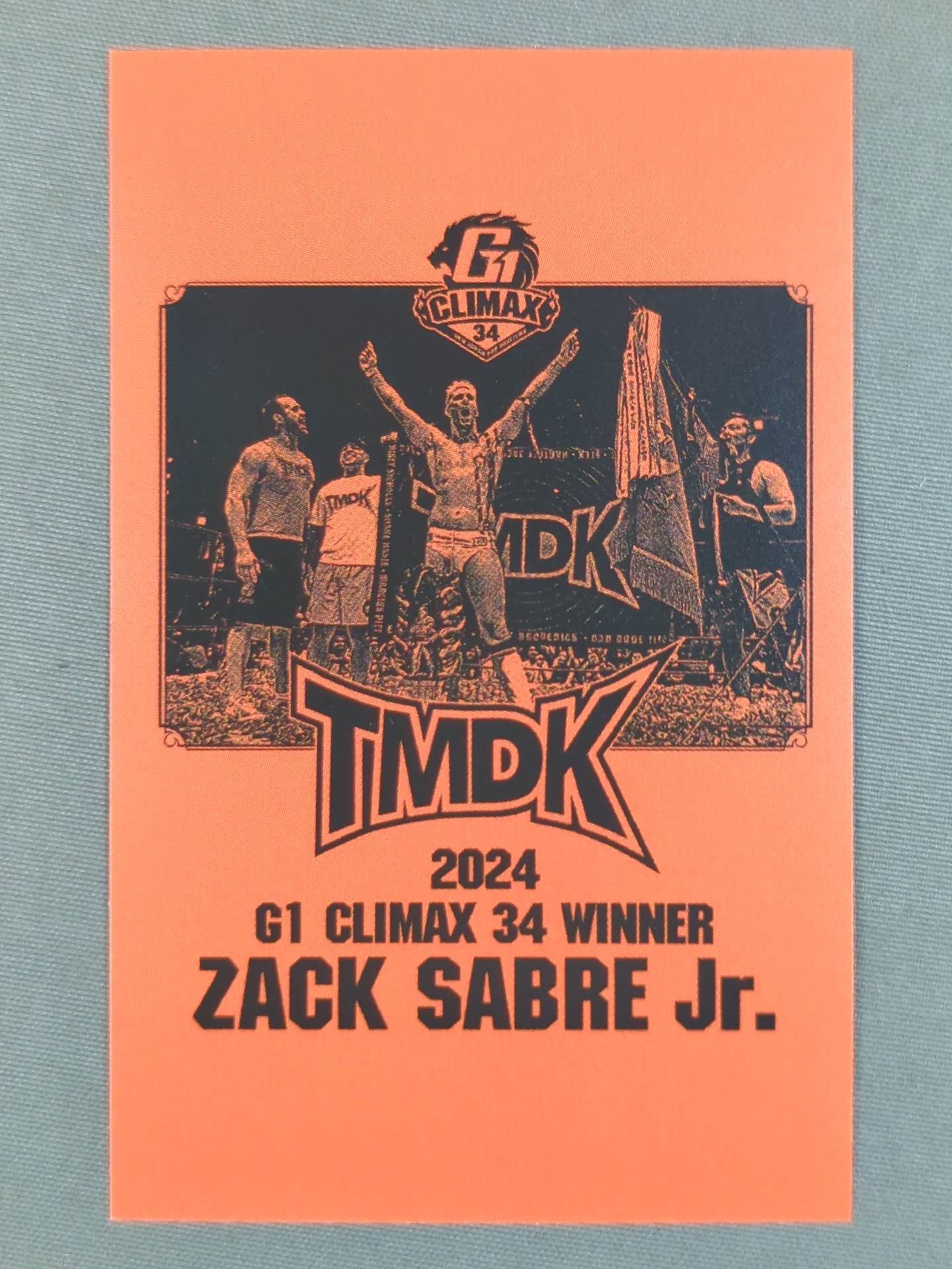 ★ザック・セイバーJr. G1 CLIMAX 34 優勝記念★ ステッカー