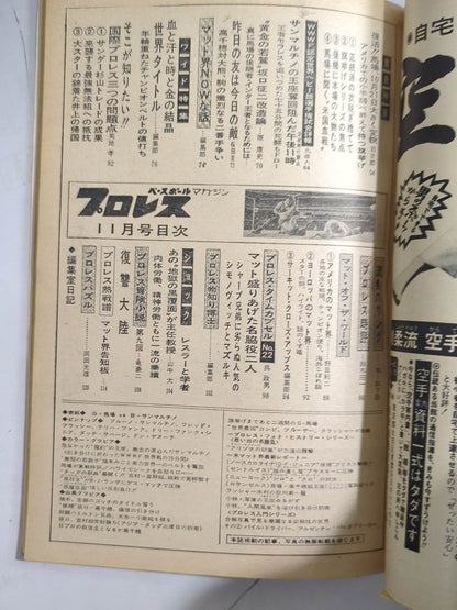 月刊プロレス 1972年11月号