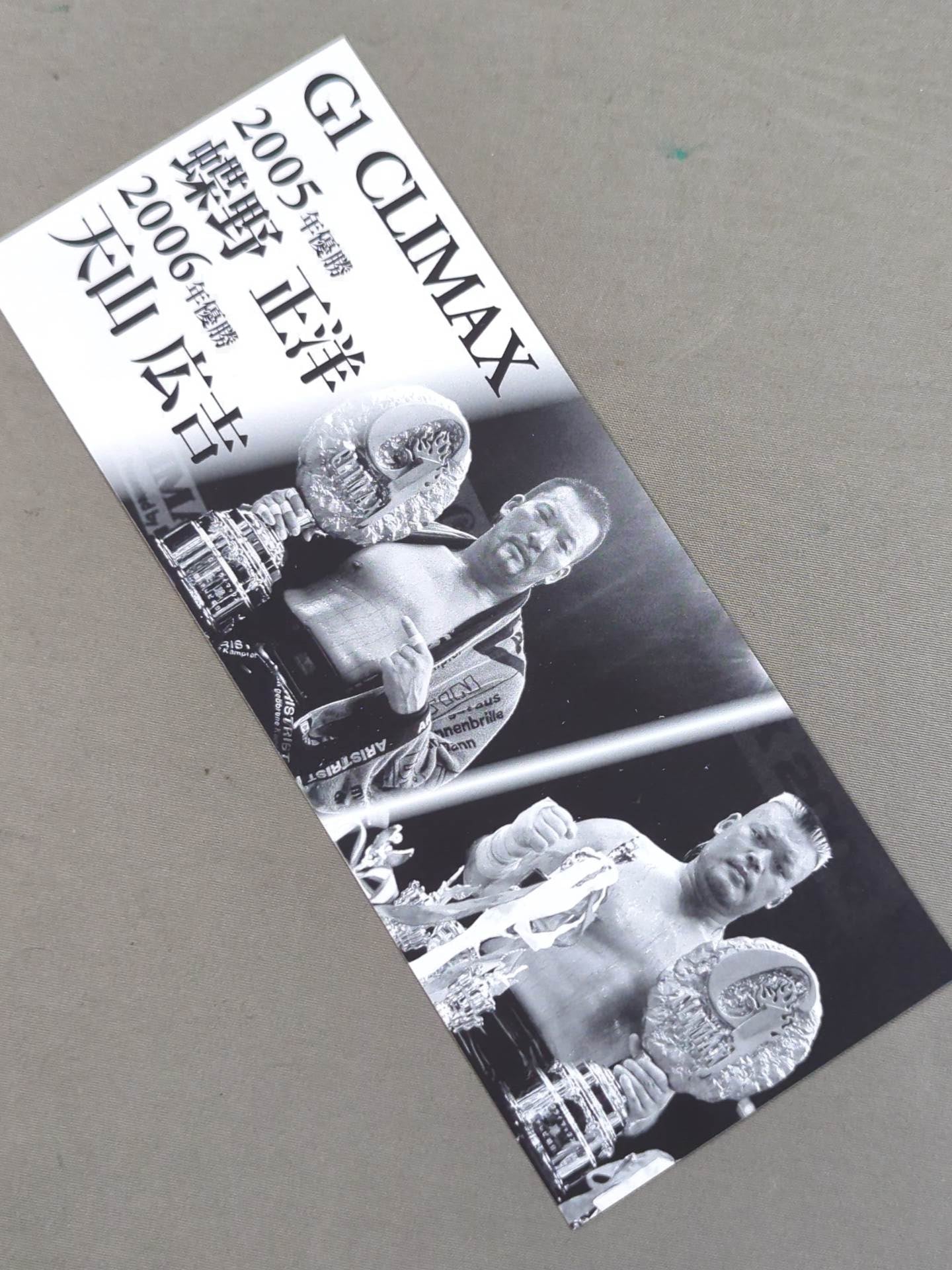 ★非売品★ 新日本プロレス 7.30 愛知県体育館(ドルフィンズアリーナ) G1クライマックス32 記念チケット