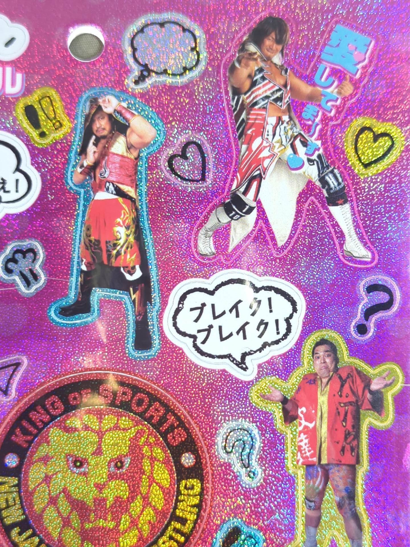 新日本プロレス「ときめき女子」ホログラムシール