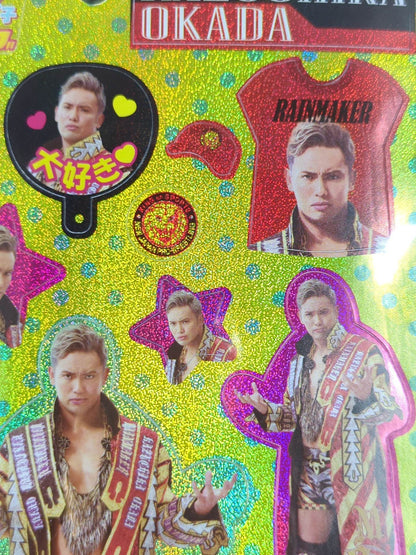 オカダ・カズチカ「ときめき女子」ホログラムシール