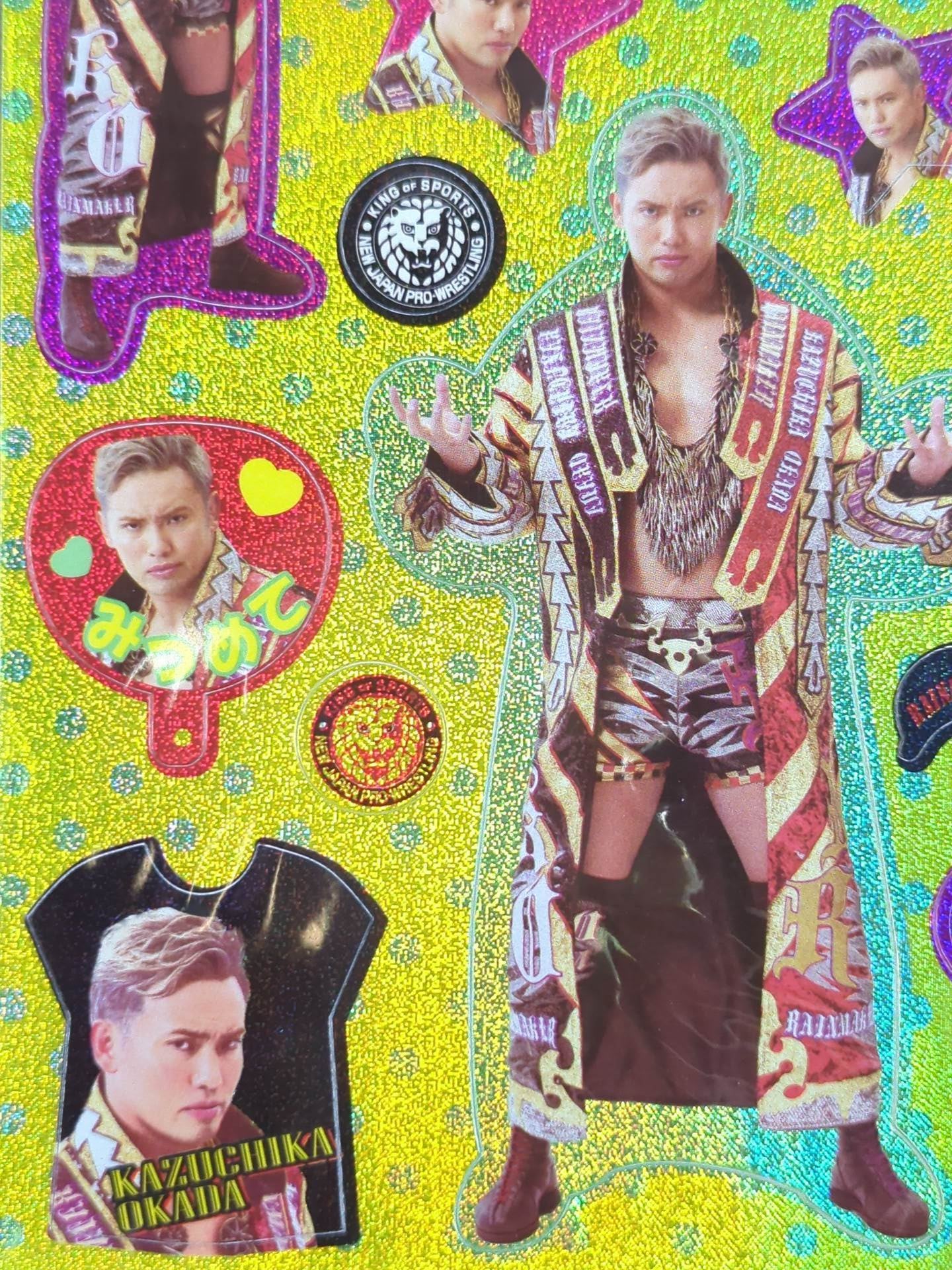 オカダ・カズチカ「ときめき女子」ホログラムシール