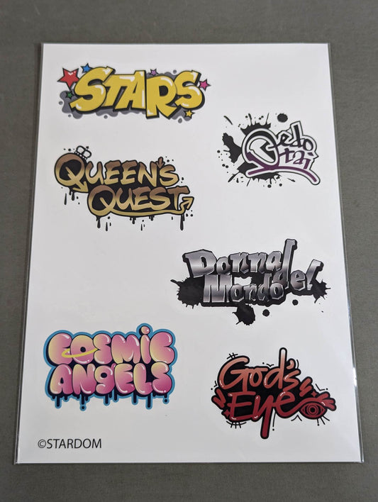 スターダム ユニットロゴステッカーシート