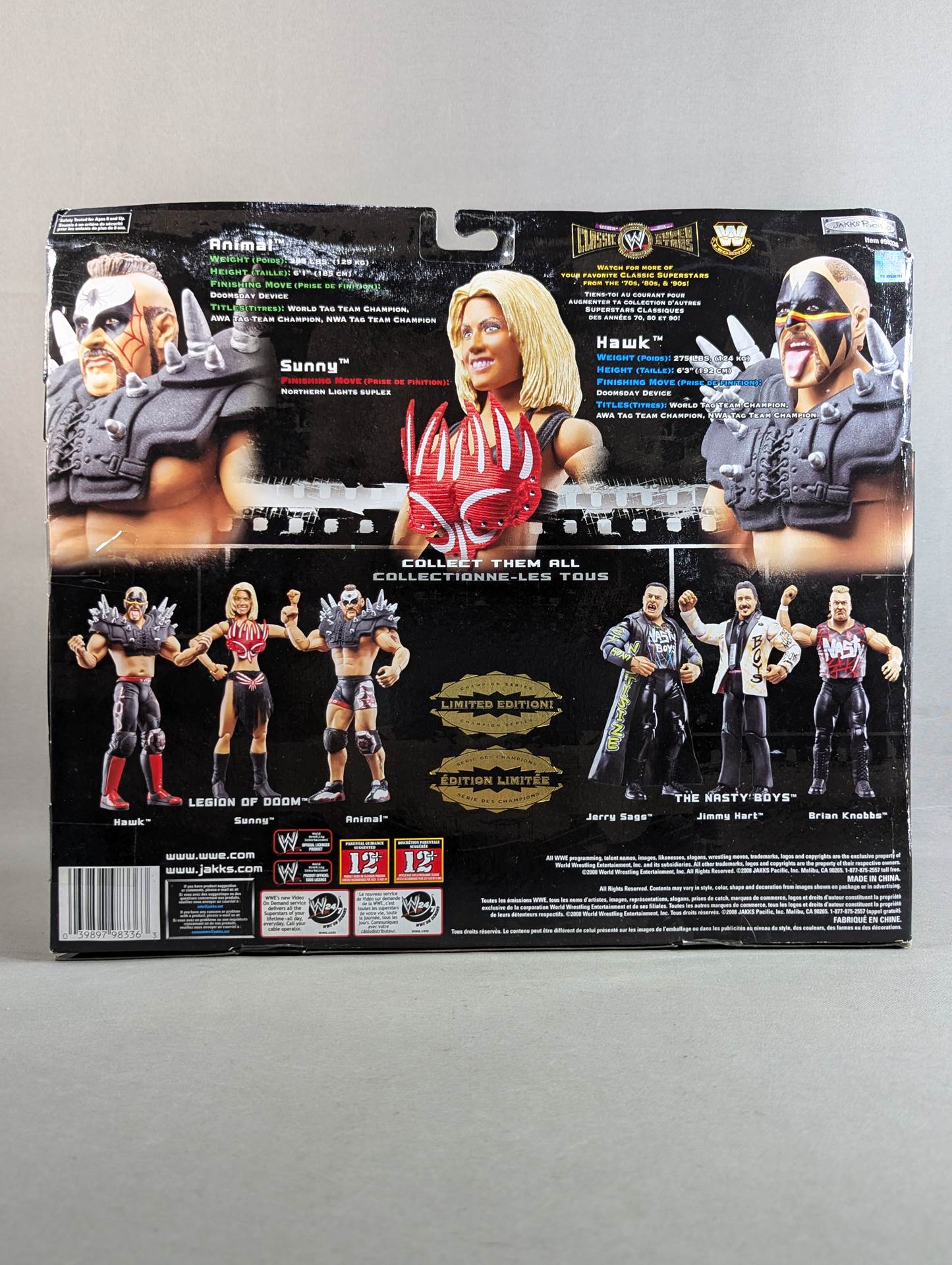 ★激レア★ WWE アニマル　サニー　ホークス　classic フィギュア LEGION OF DOOM ホーク＆アニマル with サニー (リージョン